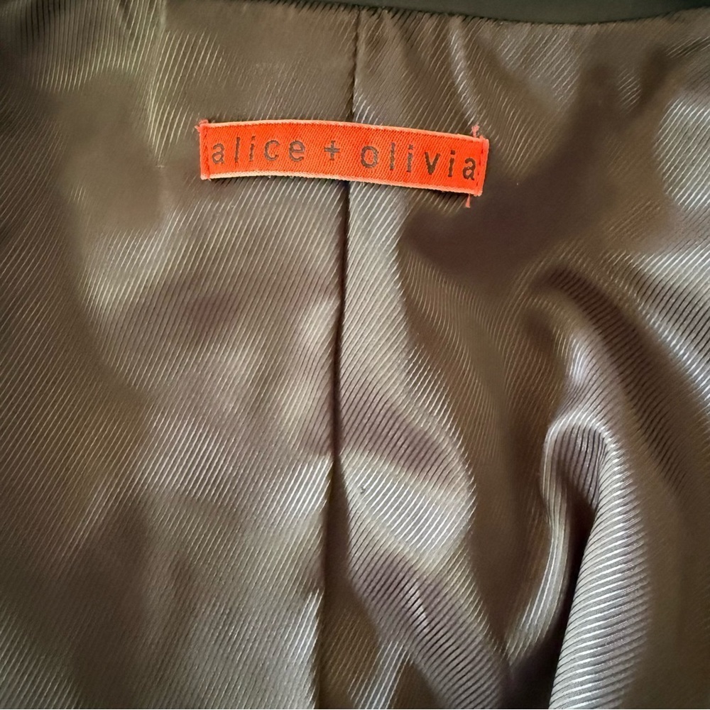 Alice + Olivia Denny Satin Single Breasted Blazer - Picture 11 of 13